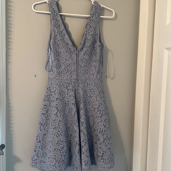 Blue Sparkly dress, worn once, size 1, great condition - Picture 2 of 3